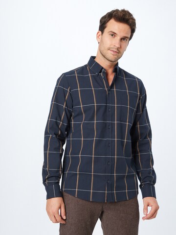 Casual Friday Regular fit Button Up Shirt 'Anton' in Blue: front