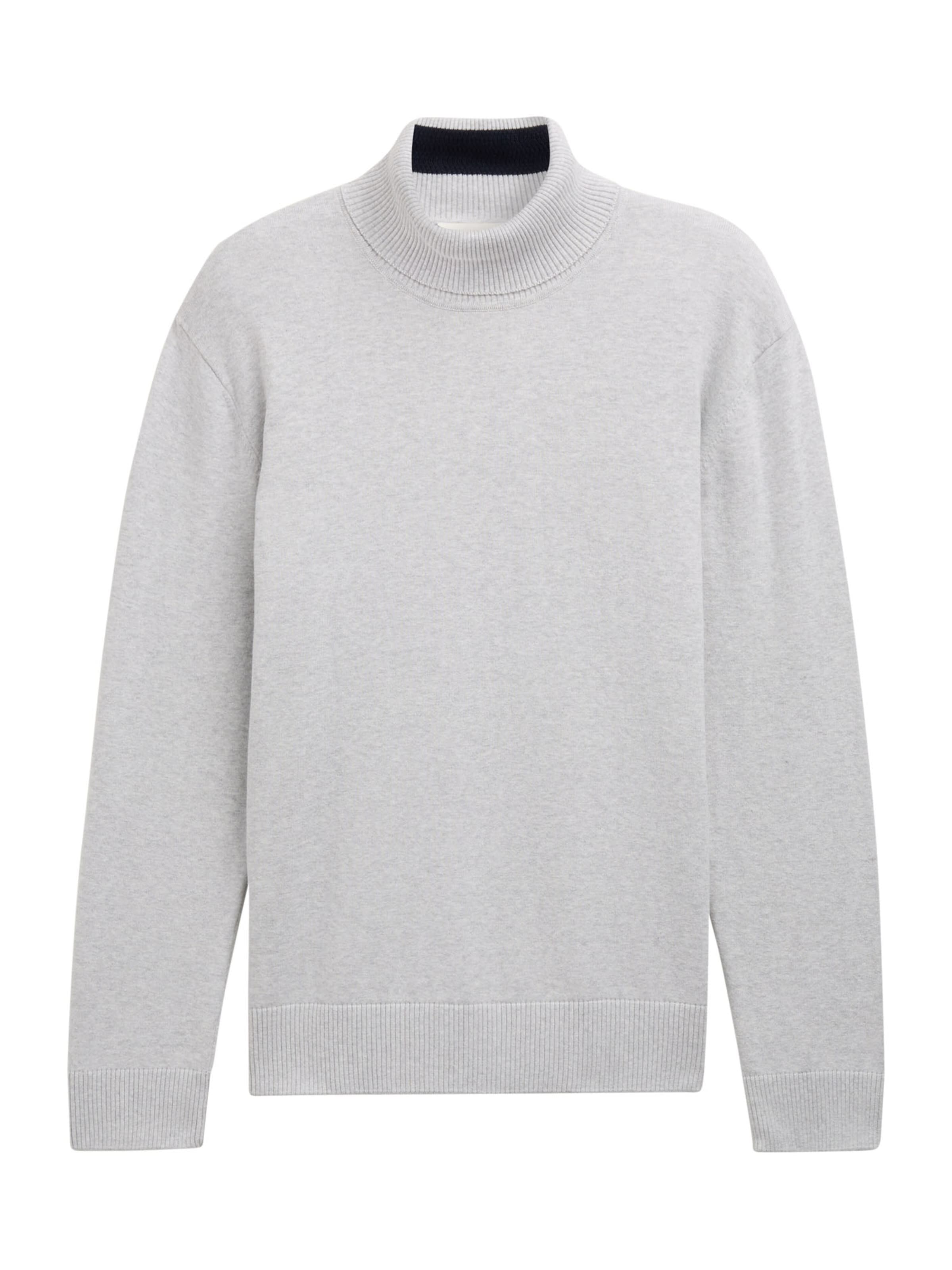 TOM TAILOR DENIM Sweater in Grey: front