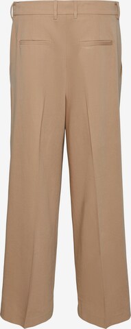 IIQUAL Wide leg Pleat-front trousers 'JAMES' in Beige