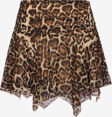 Jupe faina en beige : devant