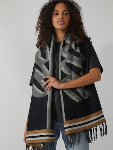 CODELLO Schal 'Handmade Collection' in Schwarz: Vorderseite