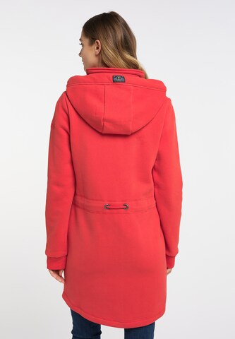 Schmuddelwedda - Sudadera con cremallera 'Yasanna' en rojo