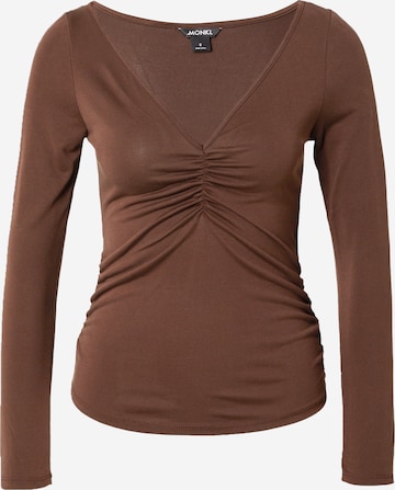 Monki - Camiseta en marrón: frente