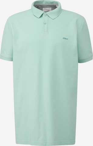 s.Oliver Men Big Sizes Shirt in Green: front