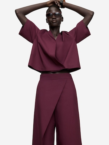 Regular Pantalon Adolfo Dominguez en rouge