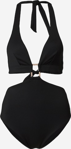 Hunkemöller Bustier Badpak in Zwart: voorkant