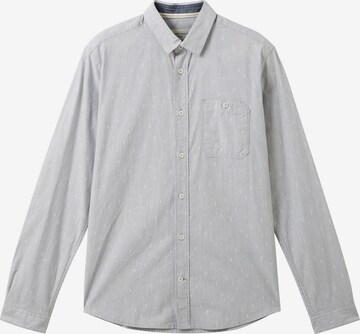 TOM TAILOR Regular fit Button Up Shirt in Grey: front