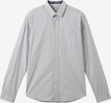 TOM TAILOR Regular fit Риза в сиво: отпред