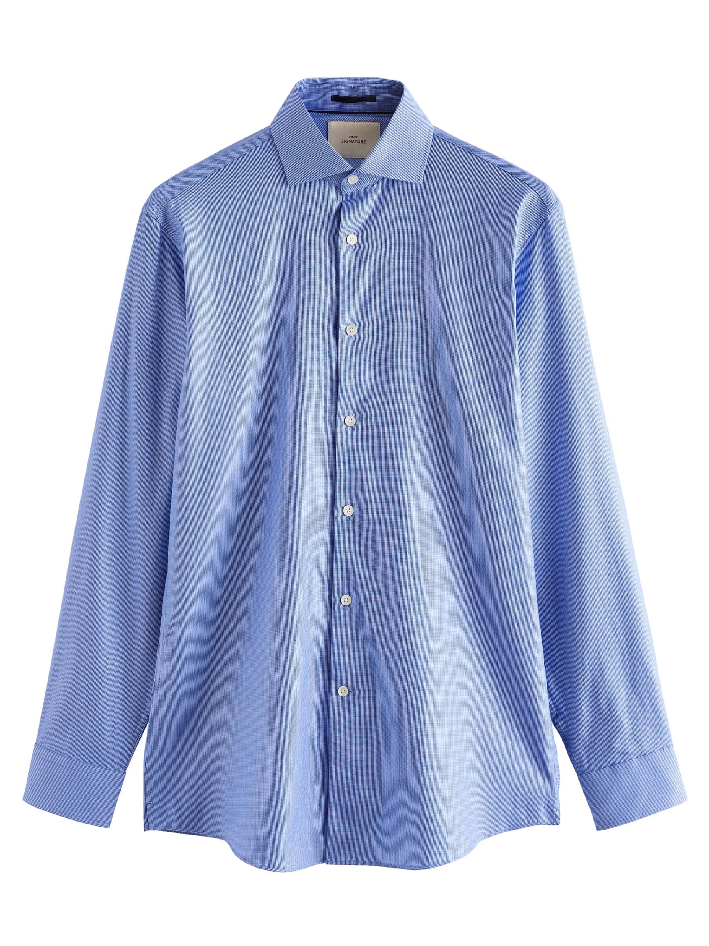 Next Slim Fit Hemd in Blau: Vorderseite