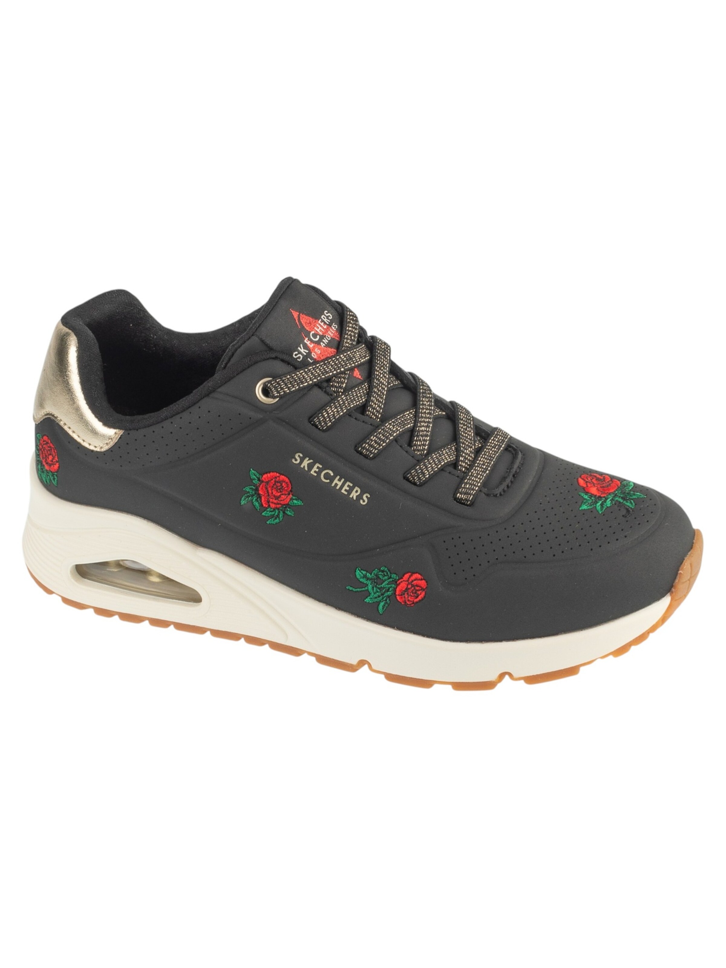 SKECHERS - Sapatilhas baixas 'Skechers Uno - Champagne and Roses' em cinzento