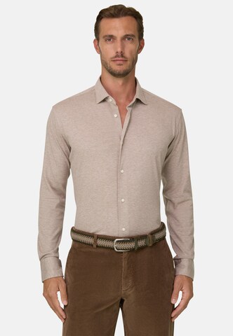 Boggi Milano Shirt in Beige: voorkant