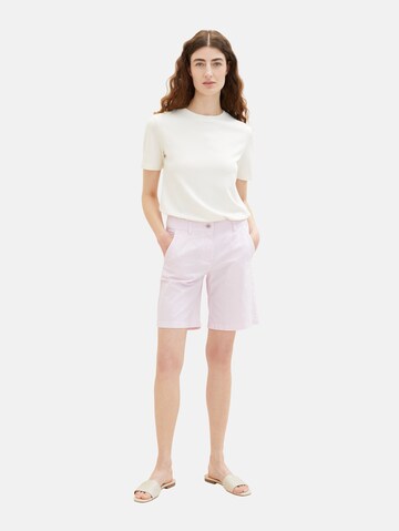 TOM TAILOR Regular Shorts in Pink