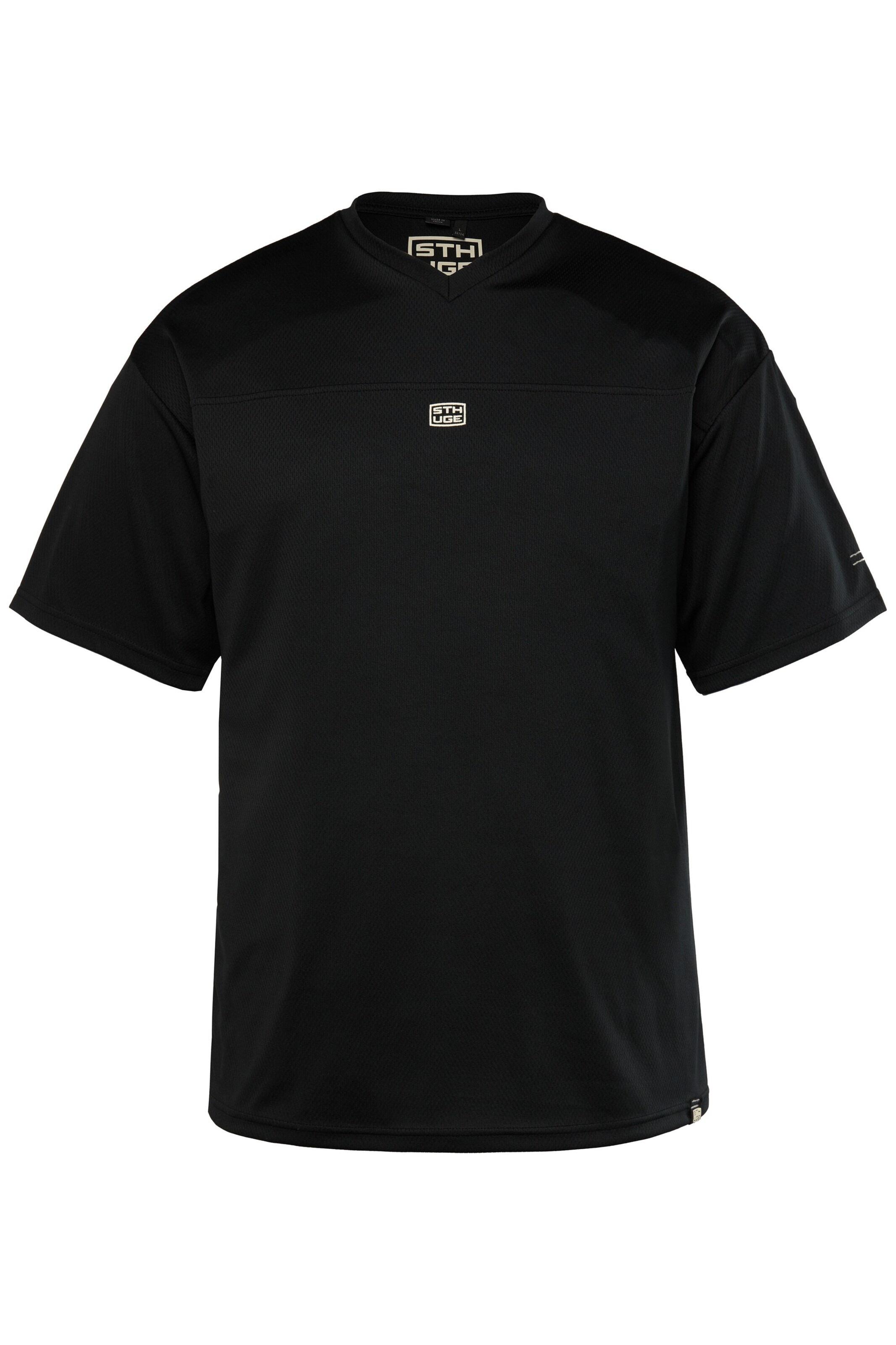 T-Shirt STHUGE en noir : devant