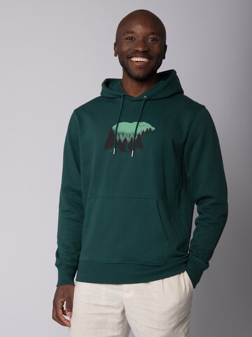 Watapparel Sweatshirt ' Waldbär ' in Grün: Vorderseite