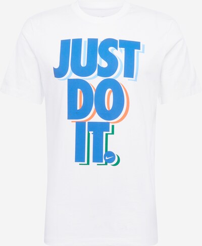 Tricou Nike Sportswear pe albastru cer / albastru deschis / verde / portocaliu / alb, Vizualizare produs