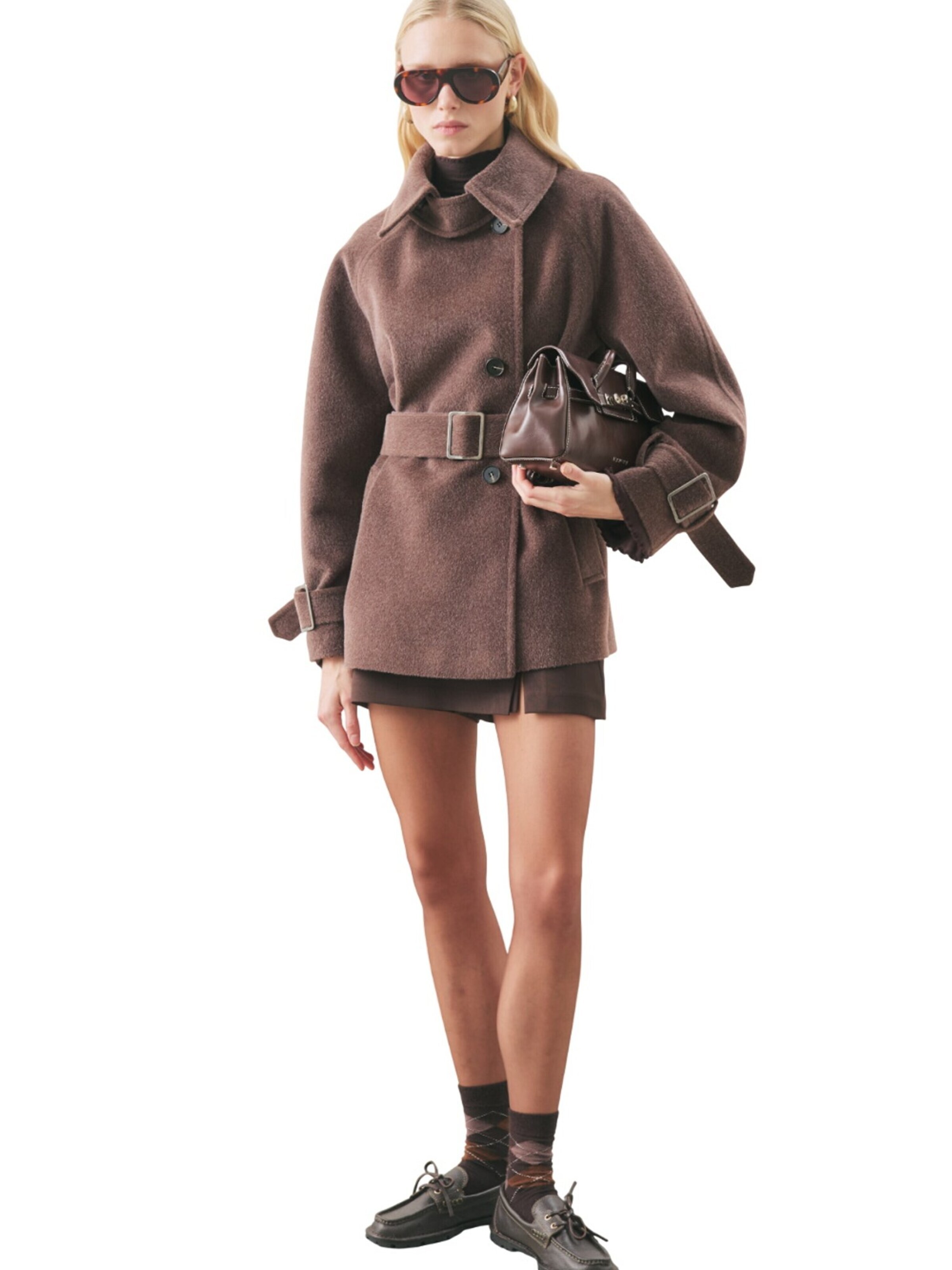 MANUKA Winterjacke‌‌ in Braun: Vorderseite