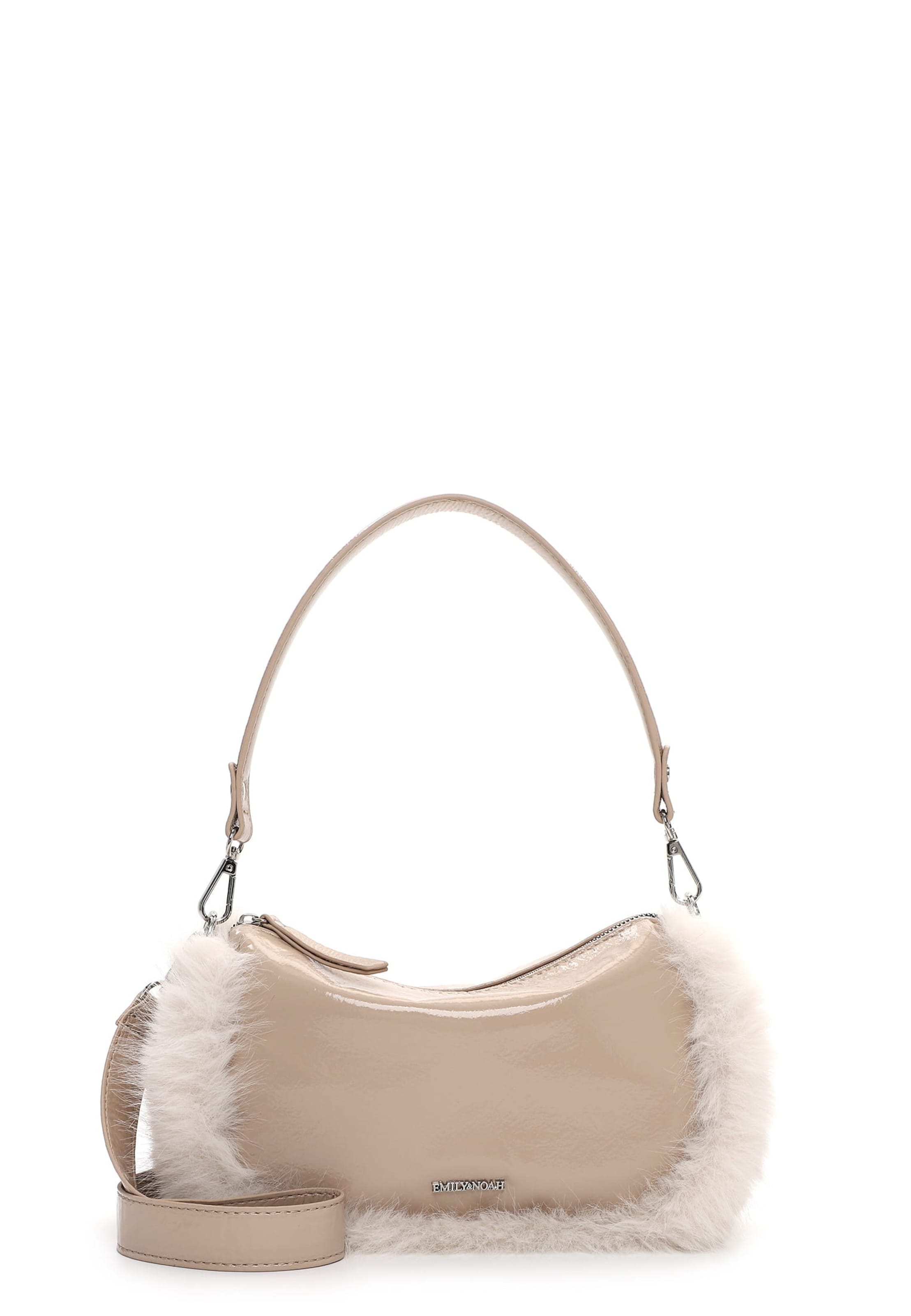 Emily & Noah Schultertasche 'Hank' in Beige: Vorderseite