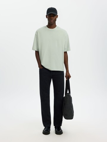 T-Shirt 'SLHASPEN' SELECTED en vert