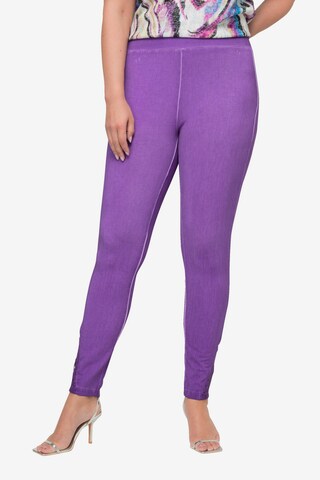 Skinny Pantalon MIAMODA en violet : devant