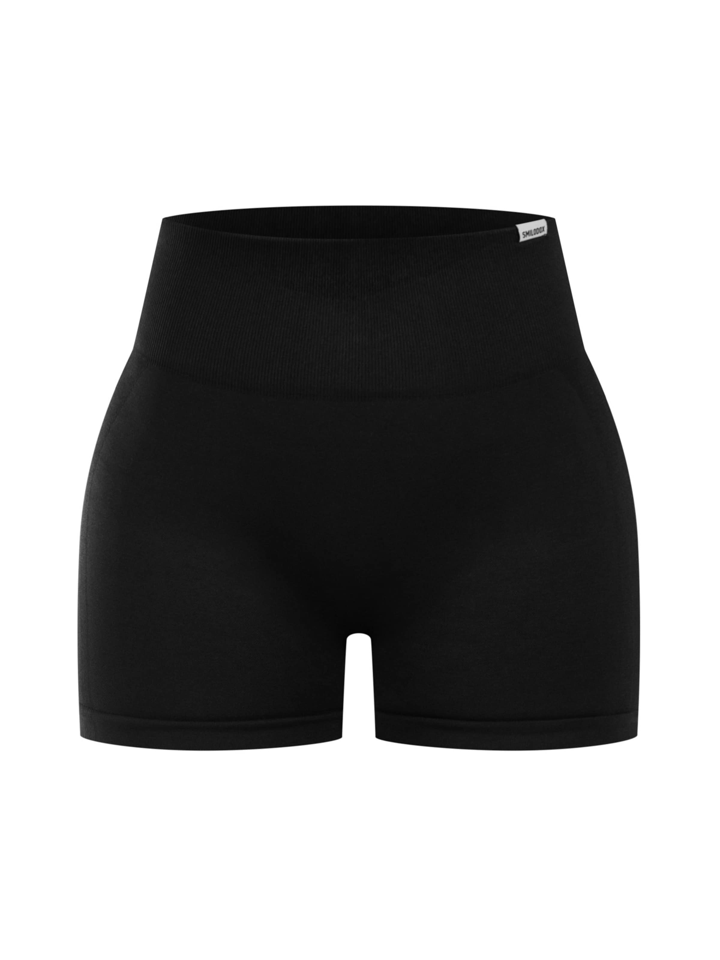 Smilodox Tapered Shorts ' Cetrina Pro ' in Schwarz: Vorderseite