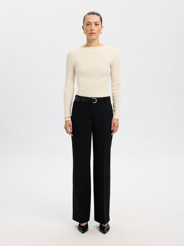 SELECTED Shirt 'SLFSIGNE' in Beige