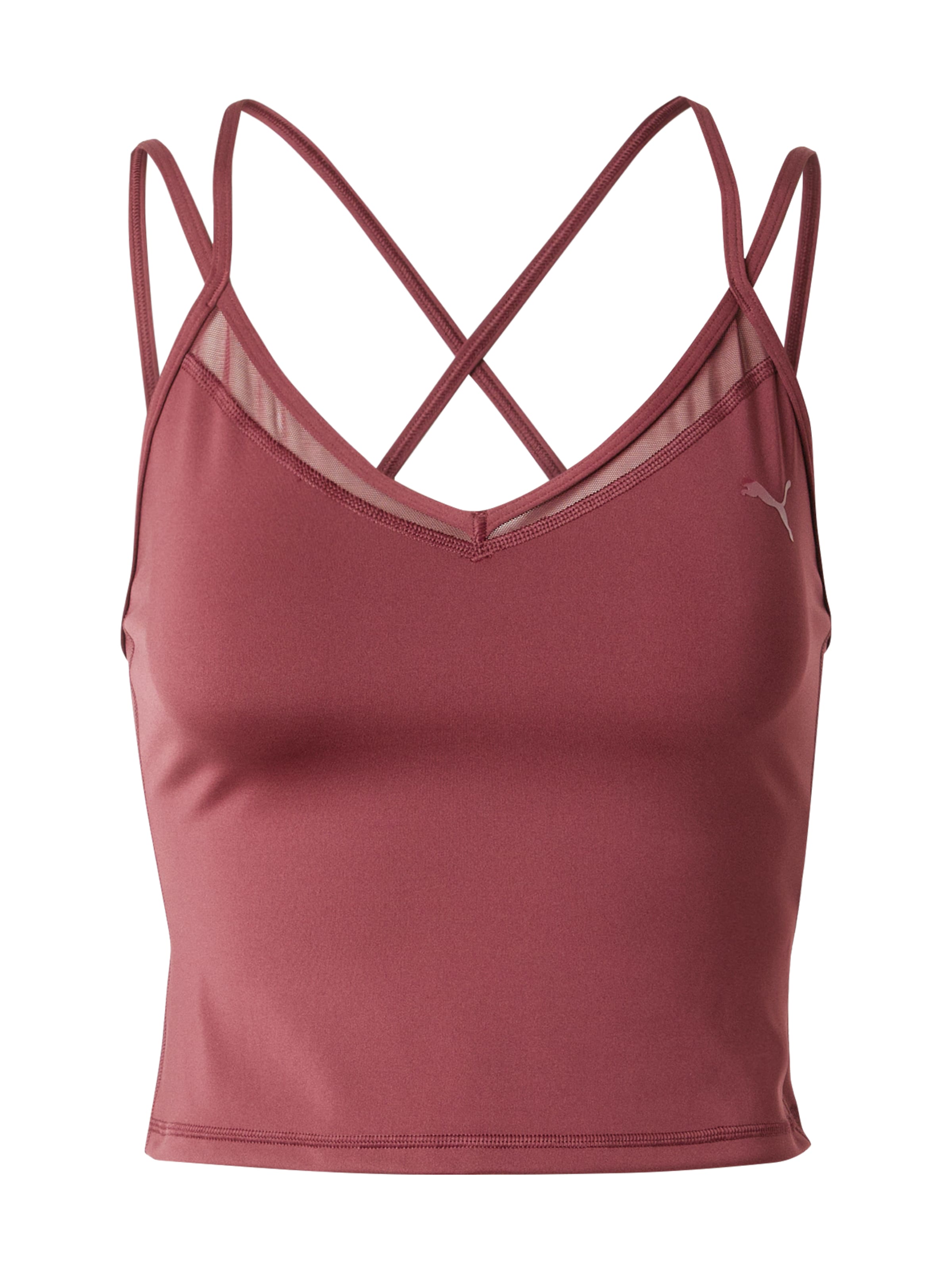 PUMA Спортивный топ 'PWRSHAPE' в Красный: спереди