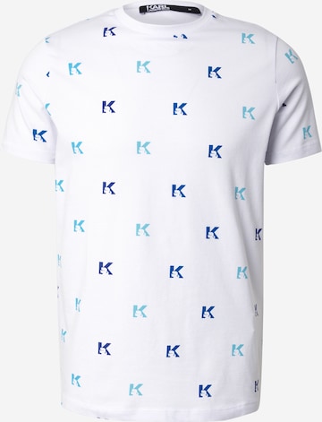 Karl Lagerfeld Тениска в бяло: отпред