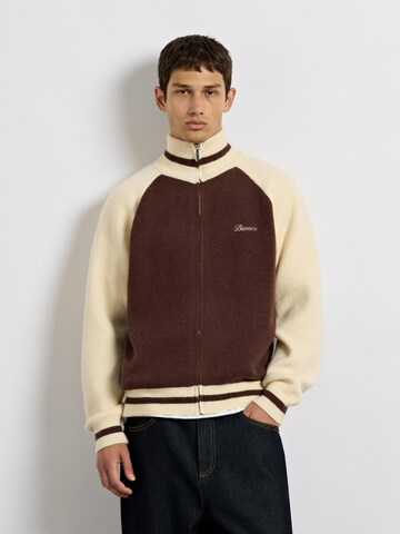 Burocs Knit Cardigan in Brown