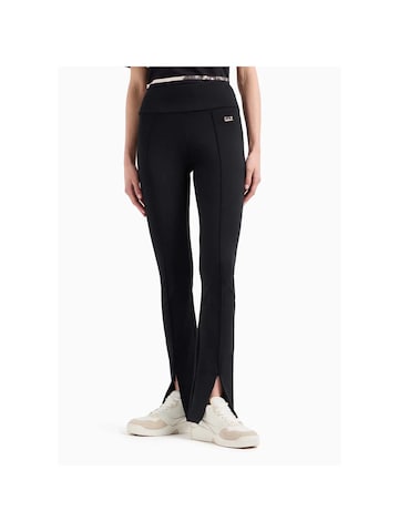EA7 Emporio Armani Skinny Leggings in Black: front