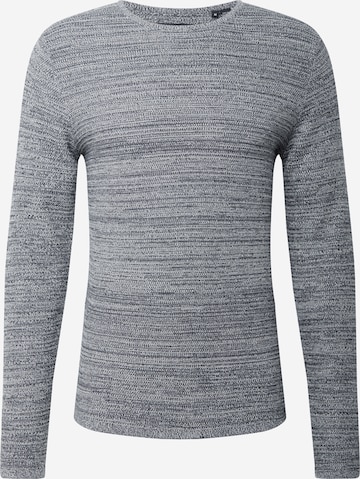 JACK & JONES Sweater 'Theo' in Grey: front