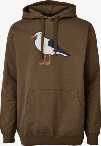 Cleptomanicx Sweatshirt in Brown: front