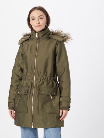 Parka invernale di Warehouse in verde: frontale