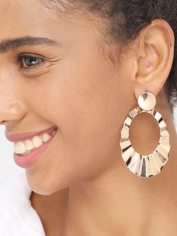 Boucles d'oreilles SOHI en or : devant