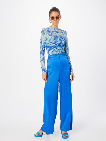 Wide Leg Pantalon Trendyol en bleu