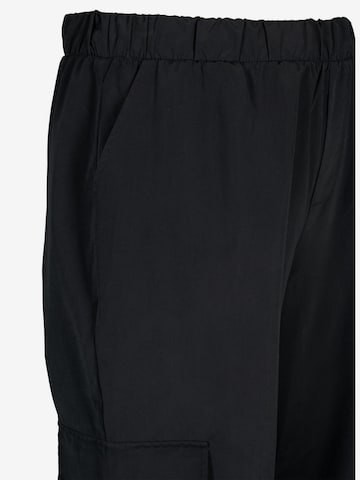 Regular Pantalon cargo 'MONA' Zizzi en noir