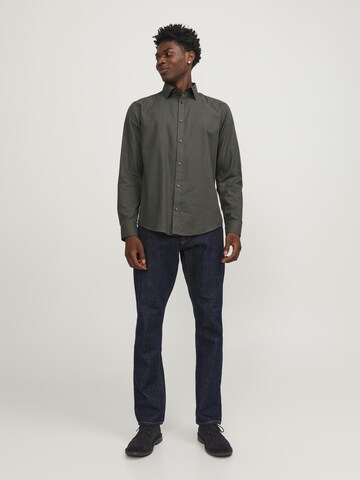 JACK & JONES Comfort fit Overhemd in Groen