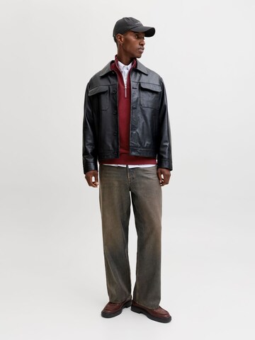 JACK & JONES Sweatshirt 'JORNorrebro' in Red