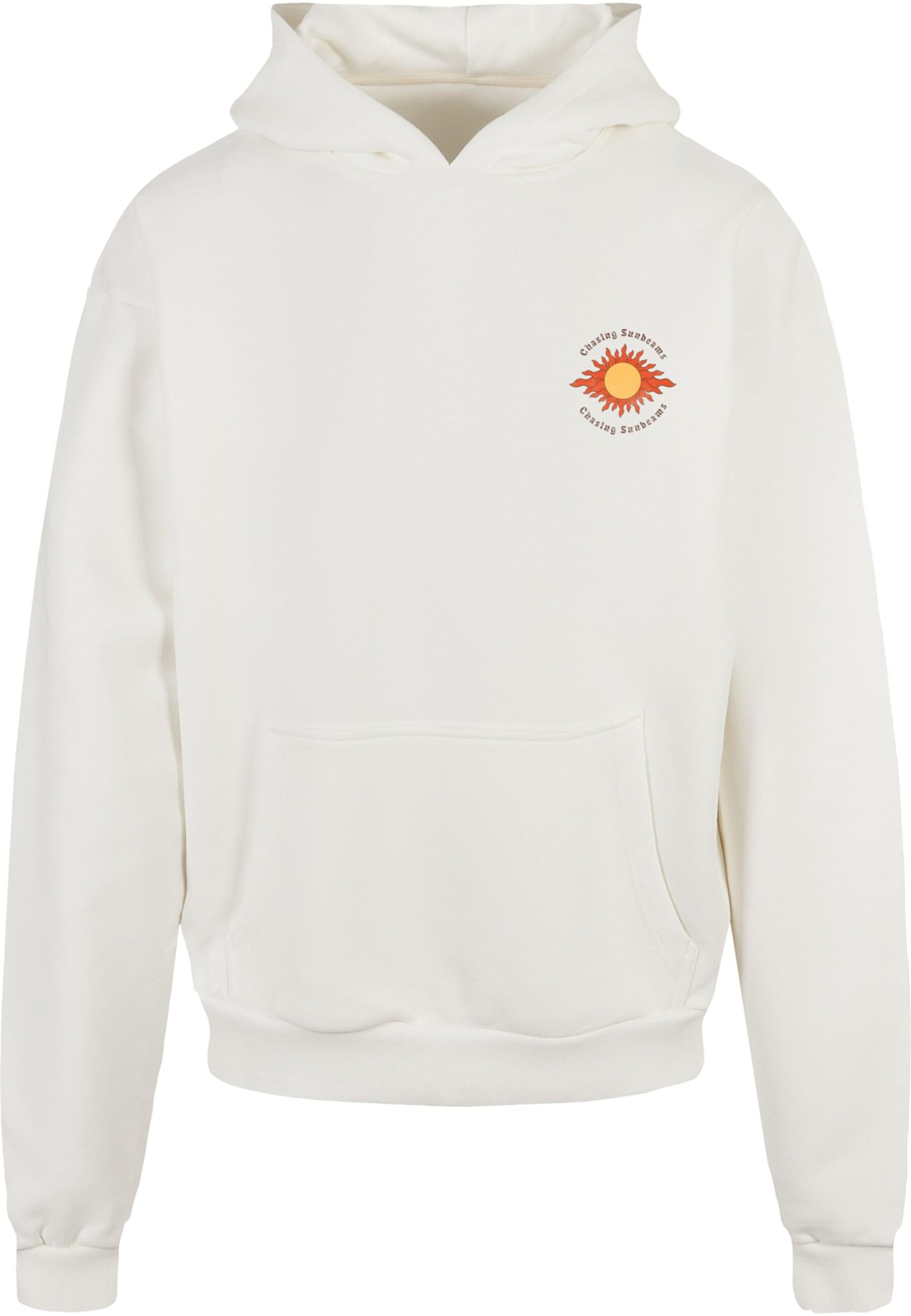 Merchcode Sweatshirt 'Chasing Sunbeams' in Rot: Vorderseite