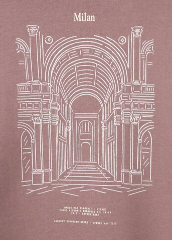 MANGO MAN Sweatshirt 'Corso' in Pink