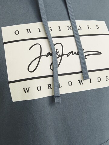 Jack & Jones Plus Sweatshirt 'JORFREDERIKSBERG' i blå