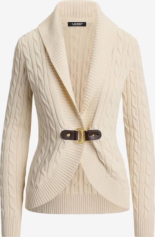 Cardigan Lauren Ralph Lauren en beige : devant