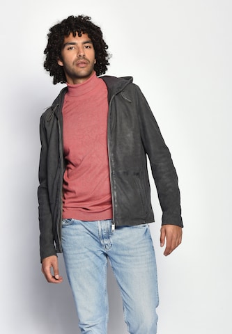 Maze Lederjacke 'Baton ' in Grau