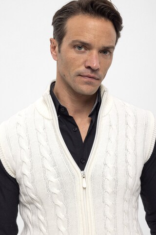 Gilet Felix Hardy en blanc