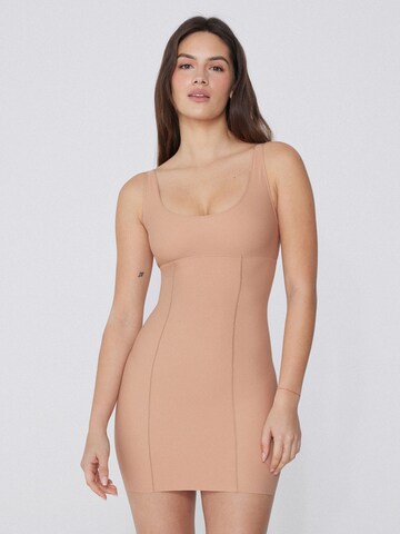 Tezenis Bodice Dress in Beige: front