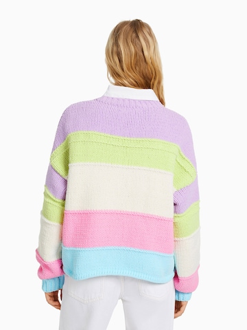 Pull-over Bershka en violet