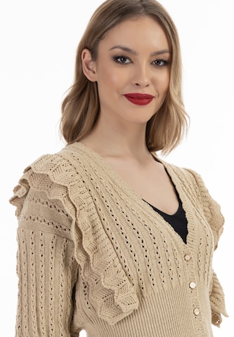 faina Strickjacke in Beige