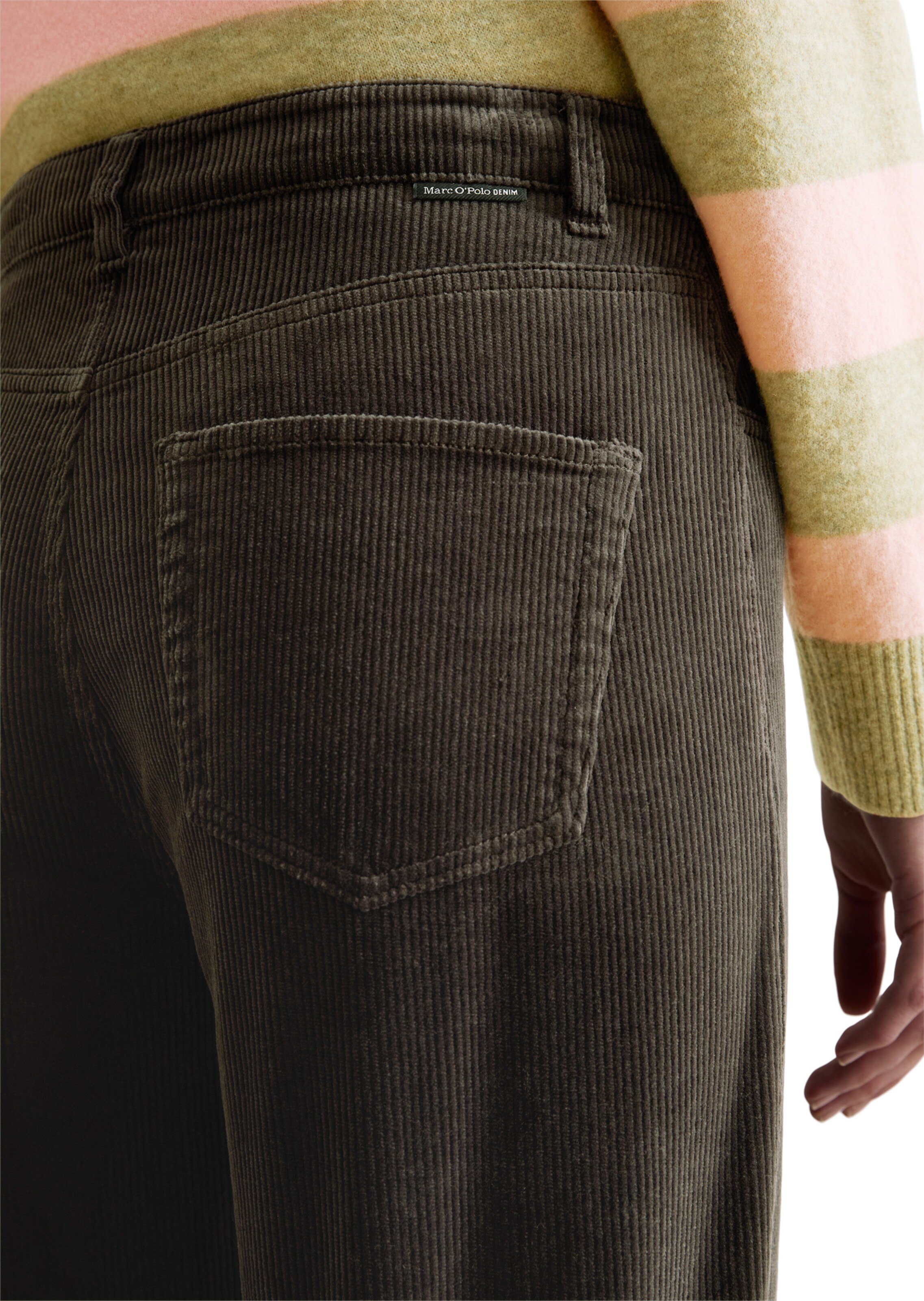 Marc O'Polo DENIM Široký strih Nohavice 'Tomma' - Sivá