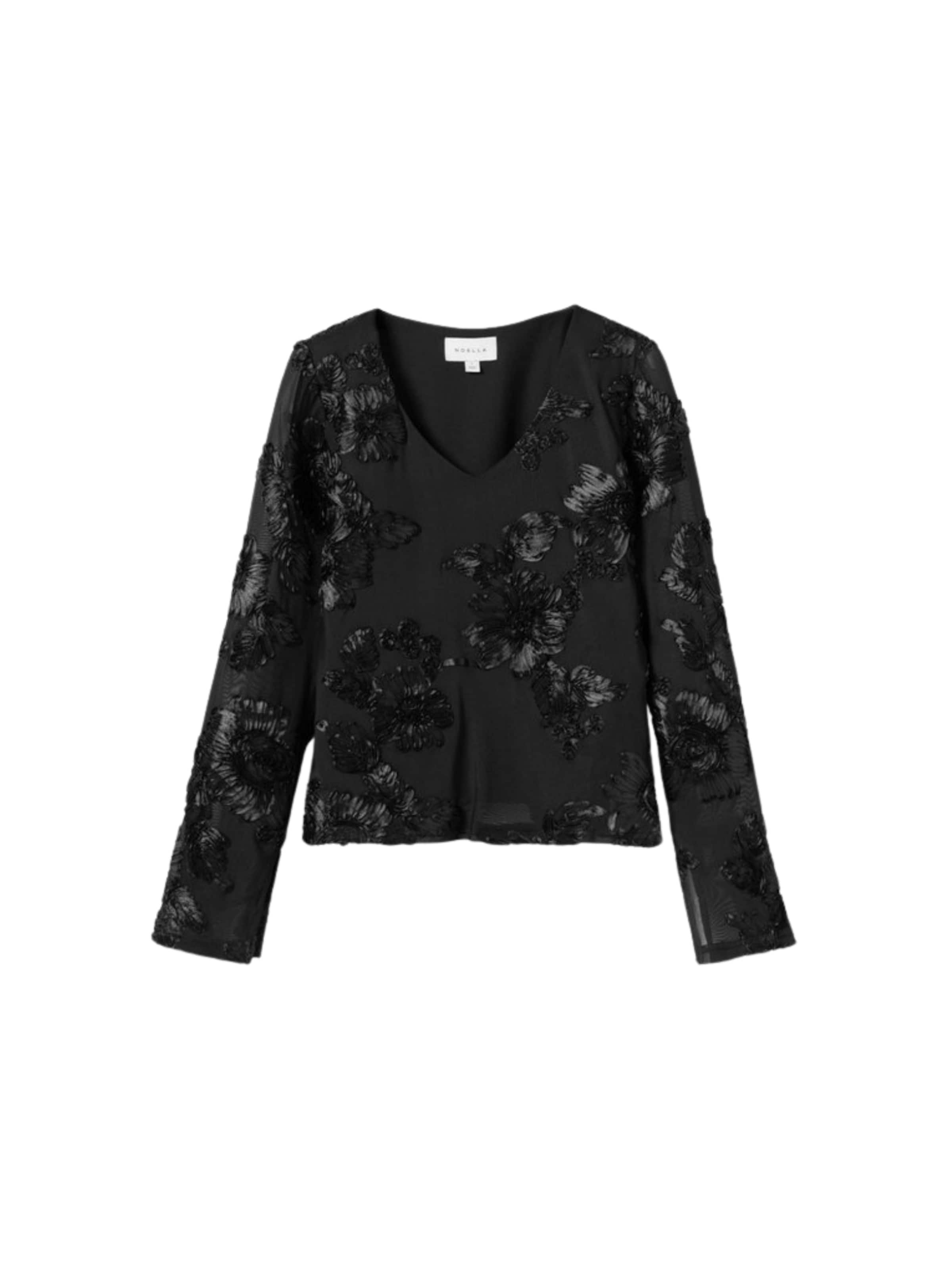 Top ' Lucille ' di Noella in nero: frontale