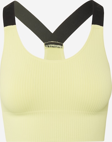 Röhnisch - Bustier Sujetador deportivo en amarillo: frente