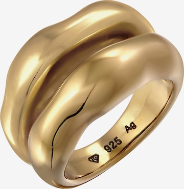 Bague 'Chunky Organic' ELLI PREMIUM en or : devant